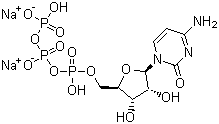 Cytidine-5'-triphosphoric acid disodium salt molecular structure (CAS 18423-42-2)