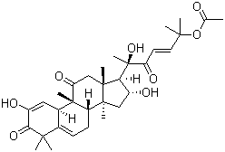 structure of CAS# 18444-66-1, Cucurbitacin E;[(E,6R)-6-[(8S,9R,10R,13R,14S,16R,17R)-2,16-Dihydroxy-4,4,9,13,14-pentamethyl-3,11-dioxo-8,10,12,15,16,17-hexahydro-7H-cyclopenta[a]phenanthren-17-yl]-6-hydroxy-2-methyl-5-oxohept-3-en-2-yl] acetate