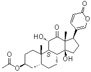 乙酰基沙蟾毒精分子结构 (CAS 184673-79-8)