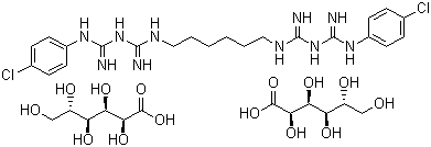 Chlorhexidine digluconate molecular structure (CAS 18472-51-0)