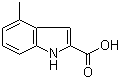 结构式 CAS# 18474-57-2, 4-甲基吲哚-2-羧酸