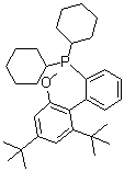 [2',4'-Bis(1,1-dimethylethyl)-6'-methoxy[1,1'-biphenyl]-2-yl]dicyclohexylphosphine molecular structure (CAS 1848244-75-6)