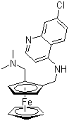 结构式 CAS# 185055-67-8, 二茂铁氯喹