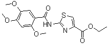 2-[(2,4,5-Trimethoxybenzoyl)amino]-4-thiazolecarboxylic acid ethyl ester molecular structure (CAS 185105-98-0)