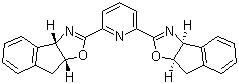 结构式 CAS# 185346-09-2, 2,6-双[(3aS,8aR)-3a,8a-二氢-8H-茚并[1,2-d]恶唑啉-2-基]吡啶