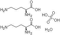 L-Ornithine sulfate (2:1) monohydrate molecular structure (CAS 185423-58-9)