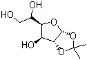 结构式 CAS# 18549-40-1, 1,2-O-异亚丙基-D-呋喃葡萄糖