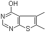 4-Hydroxy-5,6-dimethylthieno[2,3-d]pyrimidine molecular structure (CAS 18593-44-7)