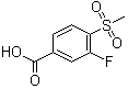 3-Fluoro-4-methylsulfonylbenzoic acid molecular structure (CAS 185945-88-4)