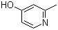 4-Hydroxy-2-methylpyridine molecular structure (CAS 18615-86-6)