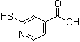 2-Mercapto-4-pyridinecarboxylic acid molecular structure (CAS 18616-05-2)