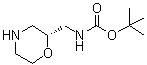 1,1-Dimethylethyl [(2R)-2-morpholinylmethyl]carbamate molecular structure (CAS 186202-57-3)