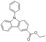 Ethyl 9-phenyl-9H-carbazole-3-carboxylate molecular structure (CAS 1862216-82-7)
