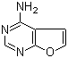 结构式 CAS# 186454-70-6, 4-氨基呋喃并[2,3-d]嘧啶