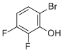 6-Bromo-2,3-difluorophenol molecular structure (CAS 186590-23-8)