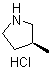 (S)-3-Methylpyrrolidine hydrochloride molecular structure (CAS 186597-29-5)