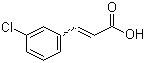 结构式 CAS# 1866-38-2, 间氯肉桂酸; 3-氯肉桂酸