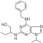 2-[[9-(1-Methylethyl)-6-[(phenylmethyl)amino]-9H-purin-2-yl]amino]-1-butanol molecular structure (CAS 186692-44-4)