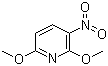 2,6-Dimethoxy-3-nitropyridine molecular structure (CAS 18677-41-3)