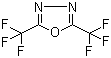structure of CAS# 1868-48-0, 2,5-Bistrifluoromethyl-1,3,4-oxadiazole