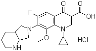盐酸莫西沙星分子结构 (CAS 186826-86-8)