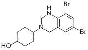 structure of CAS# 18683-95-9, (1R,4R)-4-(6,8-dibromo-1,2-dihydroquinazolin-3(4H)-yl)cyclohexanol
