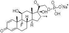 Dexamethasone 21-(sodium hydrogen phosphate) molecular structure (CAS 1869-92-7)