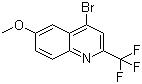 structure of CAS# 18706-38-2, 4-Bromo-6-methoxy-2-(trifluoromethyl)quinoline