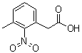 结构式 CAS# 18710-86-6, 3-甲基-2-硝基苯基乙酸