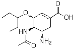 奥塞米韦酸分子结构 (CAS 187227-45-8)