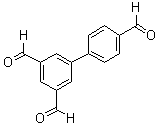 结构式 CAS# 187281-19-2, [1,1'-联苯]-3,4',5-三甲醛