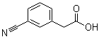 structure of CAS# 1878-71-3, 3-Cyanobenzeneacetic acid;(m-Cyanophenyl)acetic acid; 2-(3-Cyanophenyl)acetic acid