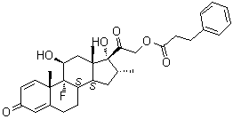 Dexamethasone 21-hydrocinnamate molecular structure (CAS 1879-72-7)