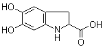 结构式 CAS# 18791-20-3, 5,6-二羟基-2-吲哚啉甲酸