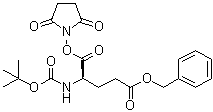 (4R)-4-[[(1,1-Dimethylethoxy)carbonyl]amino]-5-[(2,5-dioxo-1-pyrrolidinyl)oxy]-5-oxopentanoic acid phenylmethyl ester molecular structure (CAS 18800-76-5)