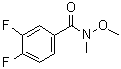 3,4-Difluoro-N-methoxy-N-methylbenzamide molecular structure (CAS 188345-25-7)