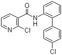 结构式 CAS# 188425-85-6, 啶酰菌胺; 2-氯-N-(4'-氯联苯-2-基)烟酰胺