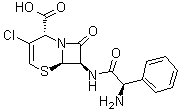 [2S-[2alpha,6alpha,7beta(S*)]]-7-[(Aminophenylacetyl)amino]-3-chloro-8-oxo-5-thia-1-azabicyclo[4.2.0]oct-3-ene-2-carboxylic acid molecular structure (CAS 188891-41-0)