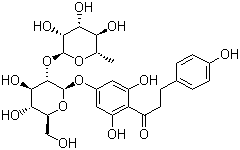 Naringin dihydrochalcone molecular structure (CAS 18916-17-1)