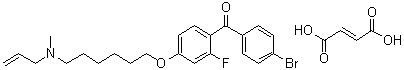 Ro 48-8071 fumarate molecular structure (CAS 189197-69-1)