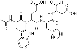 Acetyl-tryptyl-glutamyl-histidyl-aspartal molecular structure (CAS 189275-71-6)