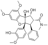 structure of CAS# 189322-67-6, 3'-Hydroxyrocaglamide;C-3'-Hydroxyrocaglamide
