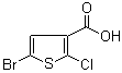 5-Bromo-2-chloro-3-thiophenecarboxylic acid molecular structure (CAS 189330-38-9)