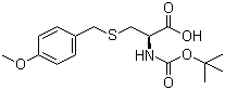 结构式 CAS# 18942-46-6, Boc-S-(4-甲氧基苄基)-L-半胱氨酸; N-叔丁氧羰基-S-(4-甲氧基苄基)-L-半胱氨酸