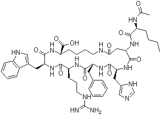 Bremelanotide PT 141 molecular structure (CAS 189691-06-3)