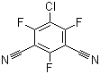 5-氯-2,4,6-三氟间苯二甲腈分子结构 (CAS 1897-50-3)