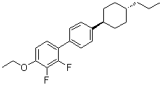 结构式 CAS# 189750-98-9, 4-乙氧基-2,3-二氟-4'-(反式-4-丙基环己基)-1,1'-联苯