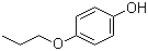 结构式 CAS# 18979-50-5, 4-丙氧基苯酚; 对丙氧基苯酚; 对羟基苯丙醚; 4-羟基苯丙醚; 对苯二酚单丙基醚