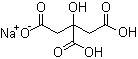Monosodium citrate molecular structure (CAS 18996-35-5)