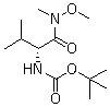 structure of CAS# 190260-92-5, N-[(1R)-1-[(Methoxymethylamino)carbonyl]-2-methylpropyl]carbamic acid tert-butyl ester;(R)-[1-[(Methoxymethylamino)carbonyl]-2-methylpropyl]carbamic acid tert-butyl ester